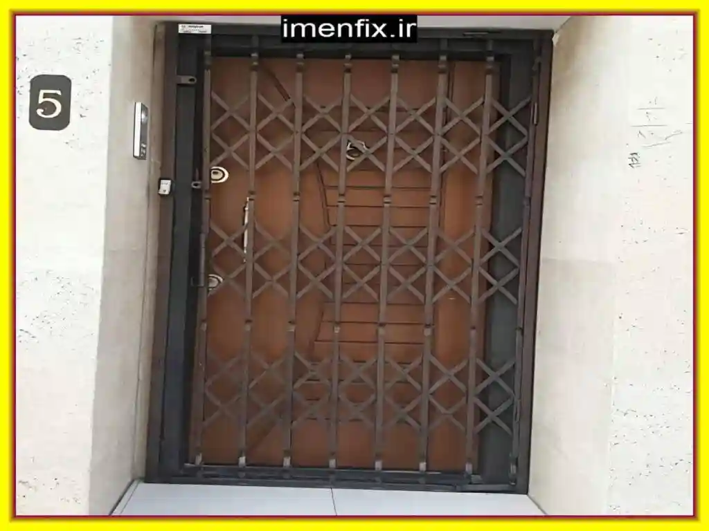 مدل 3 ردیف لوزی حفاظ آکاردئونی مدل 3 ردیف لوزی حفاظ آکاردئونی