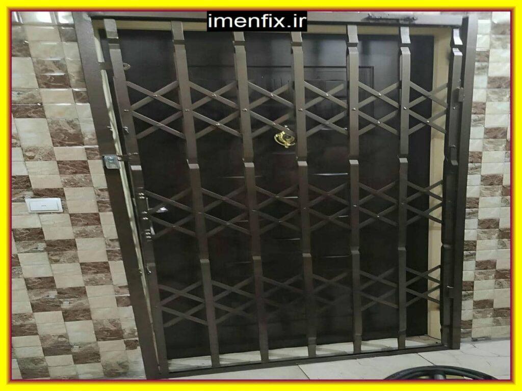 قیمت و نحوه مکانیزم حفاظ و نرده درب آکاردئونی