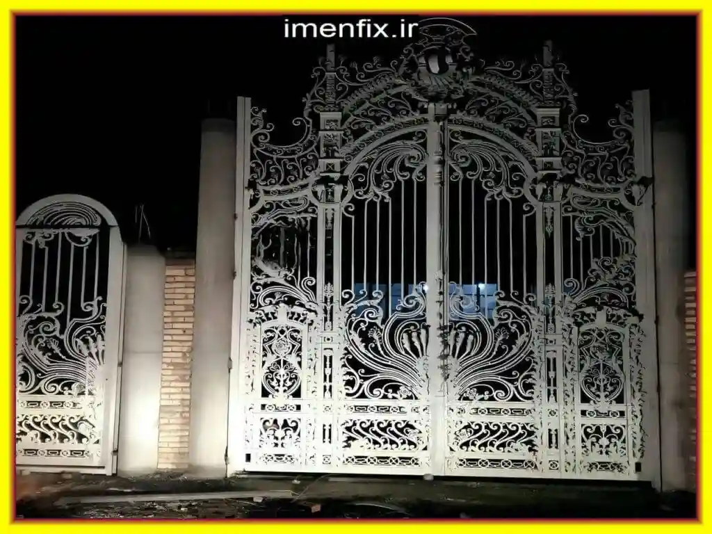 درب ورودی ویلا مدل فرفورژه