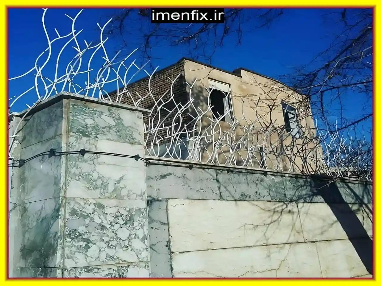 حفاظ شاخ گوزنی خاردار برای باغ ها و ویلاها