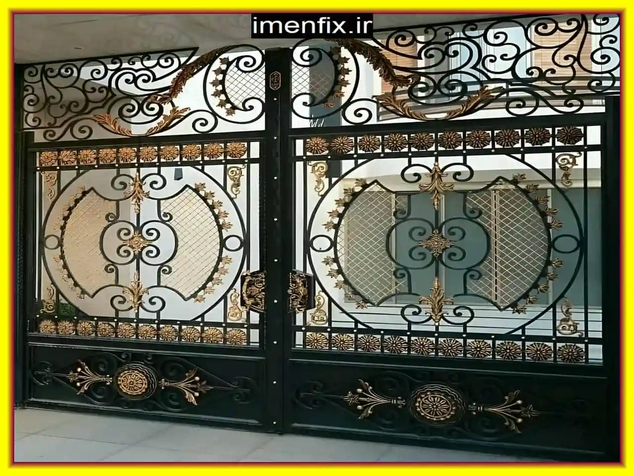 درب فلزی حیاط