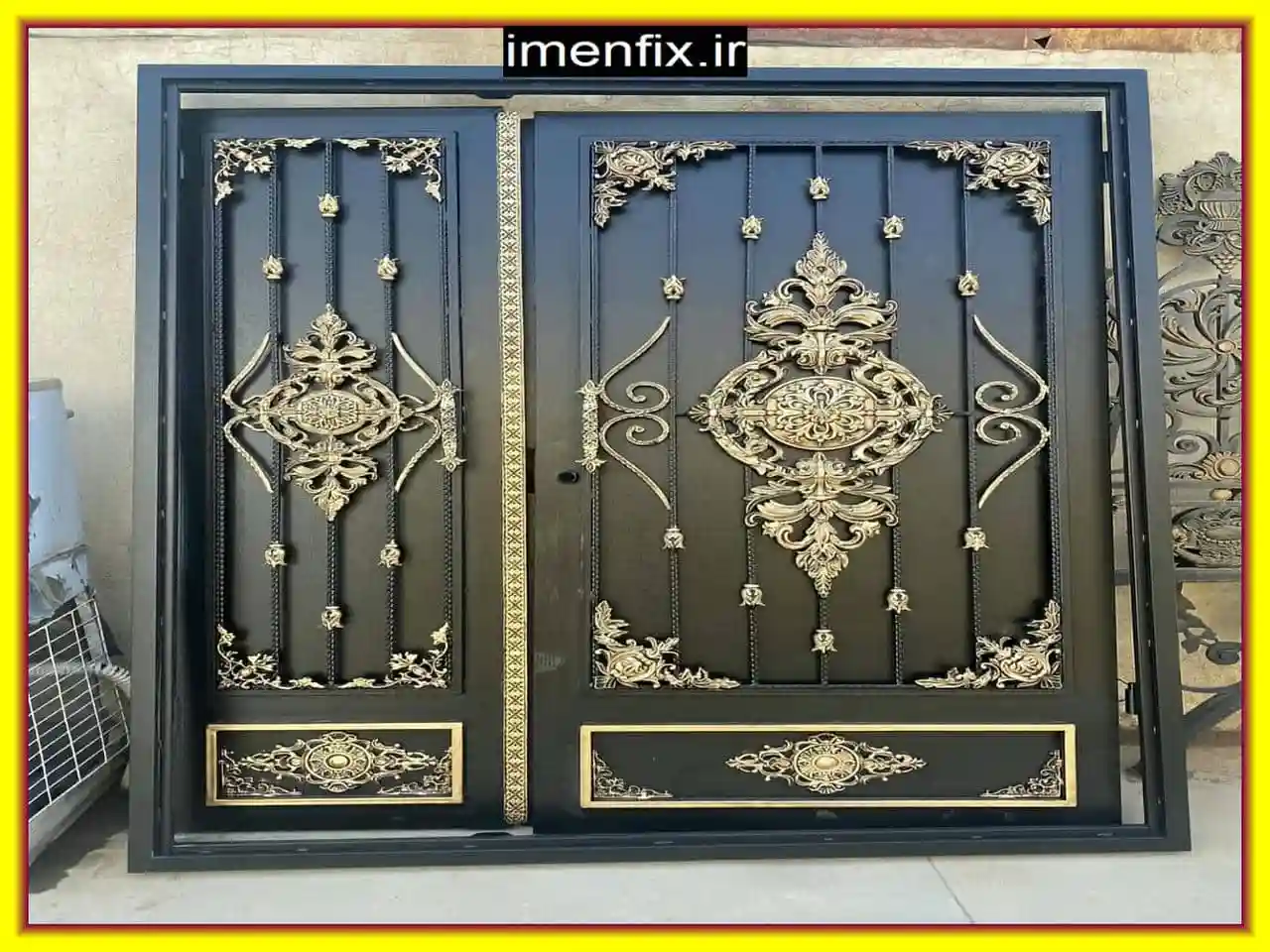 درب حیاطی فلزی تک لنگه