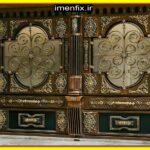 درب حیاط طرح چوبی ساده و زیبا