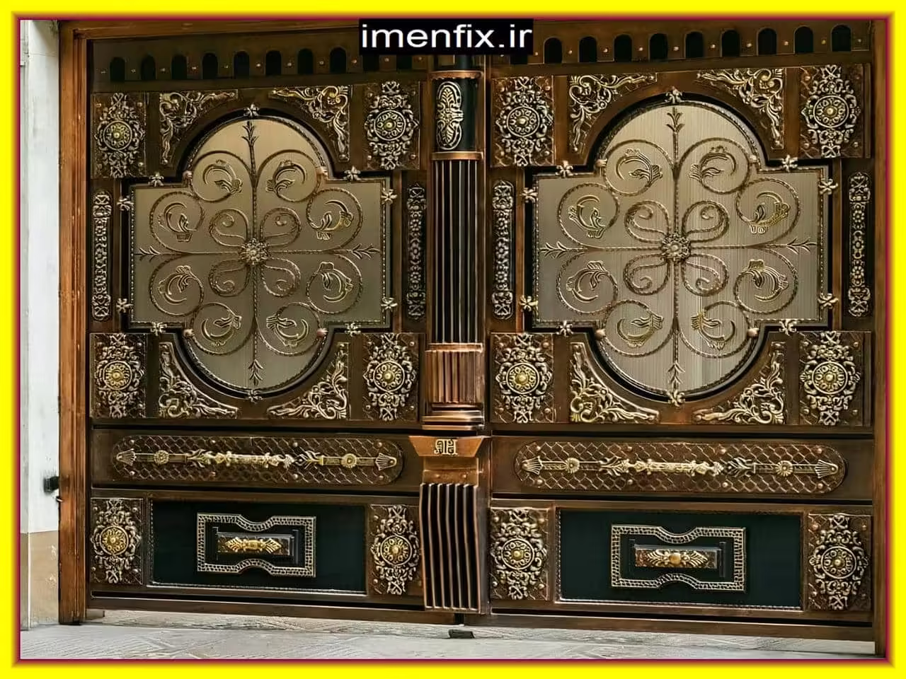 رنگ آمیزی کوره ای درب فلزی