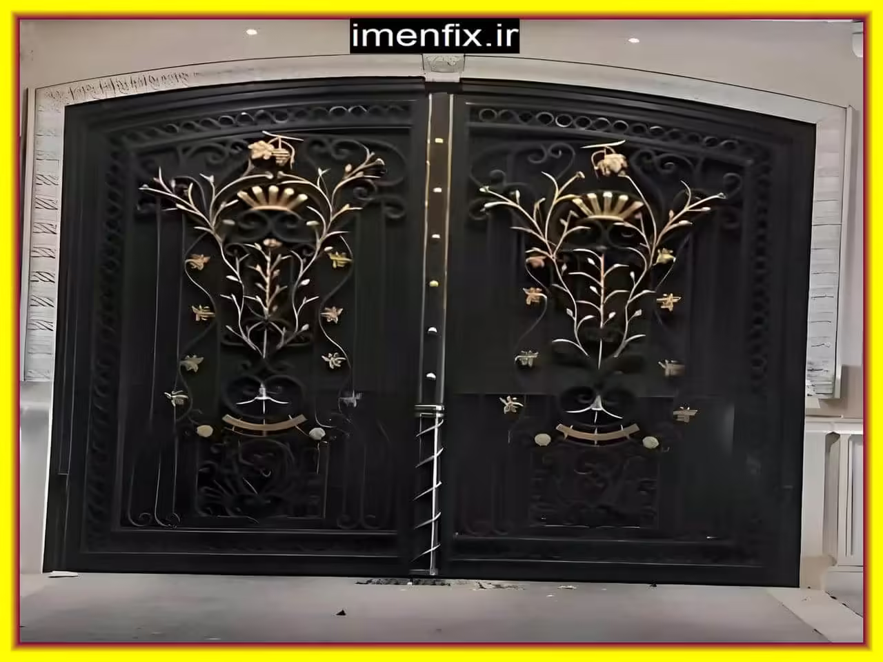 درب فلزی ساده با طرح های مدرن