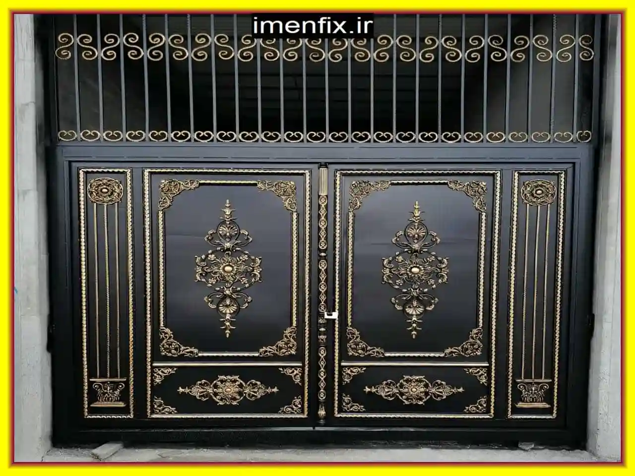 درب پارکینگی فرفورژه سنتی