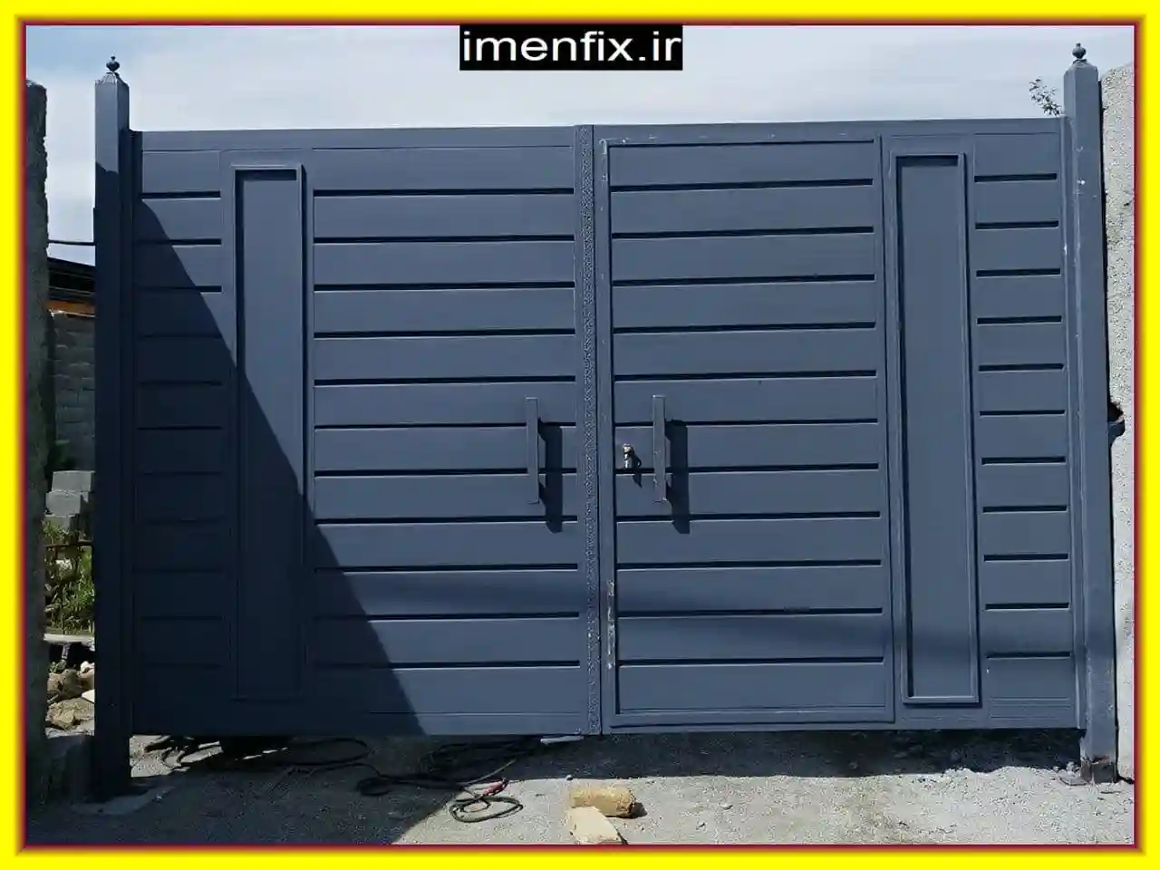 درب فلزی ساده ویلا