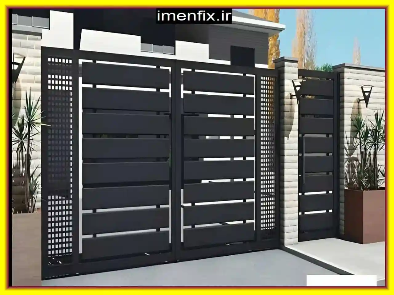 ویژگی های درب آهنی ساده ورودی ساختمان