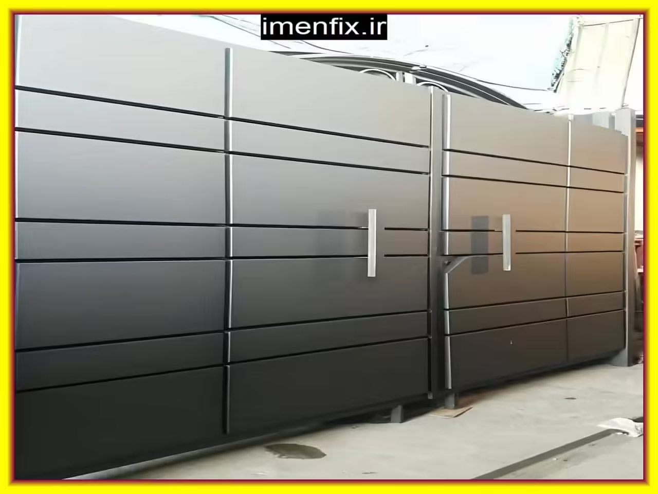 درب فلزی مدرن ویلا