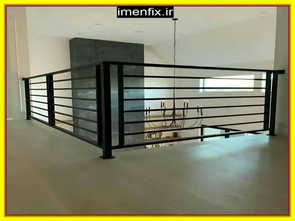 نرده آهنی بالکن با قوطی