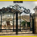 درب دو لنگه برای نمای ساختمان