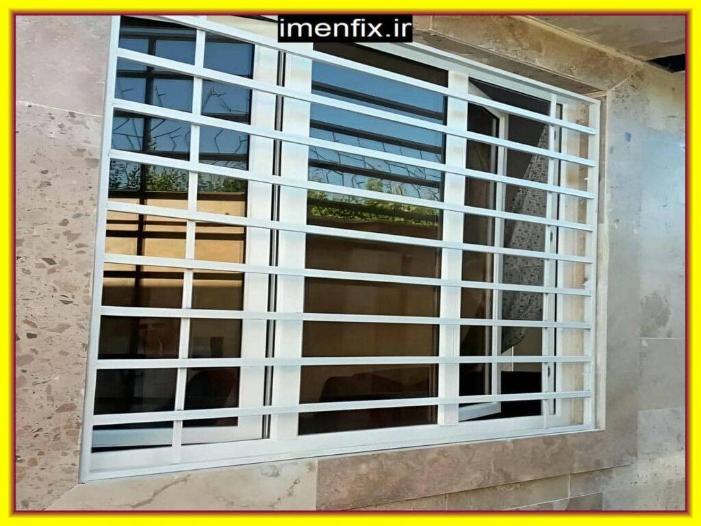 حفاظ پنجره نرده ای آهنی ساده حفاظ پنجره نرده ای آهنی ساده