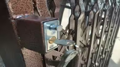 نصب درب آکاردئونی ضد سرقت