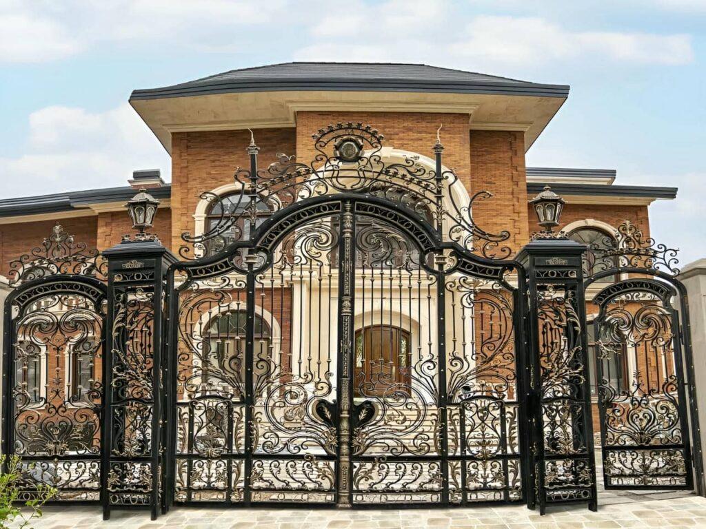 درب حیاط طرح دار درب حیاط طرح دار