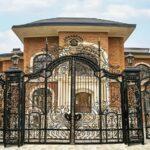 درب حیاط طرح دار