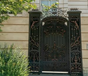 مدل های جدید درب حیاط تک لنگه فرفورژه