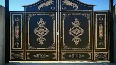 درب آهنی دو لنگه