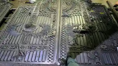 درب فرفورژه ورودی ساختمان