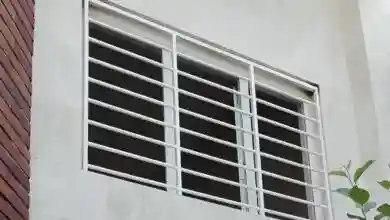 مدل حفاظ پنجره فرفورژه باغ ویلا دوجداره بزرگ