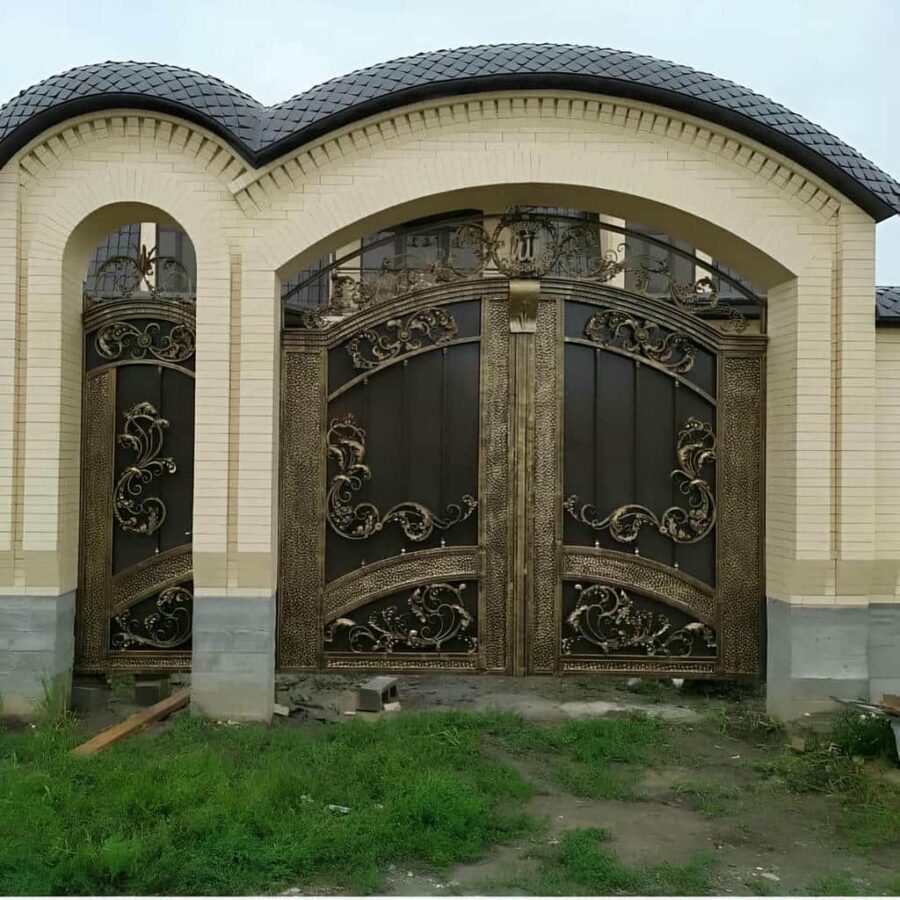 خرید درب حیاط فرفورژه ورودی ساختمان