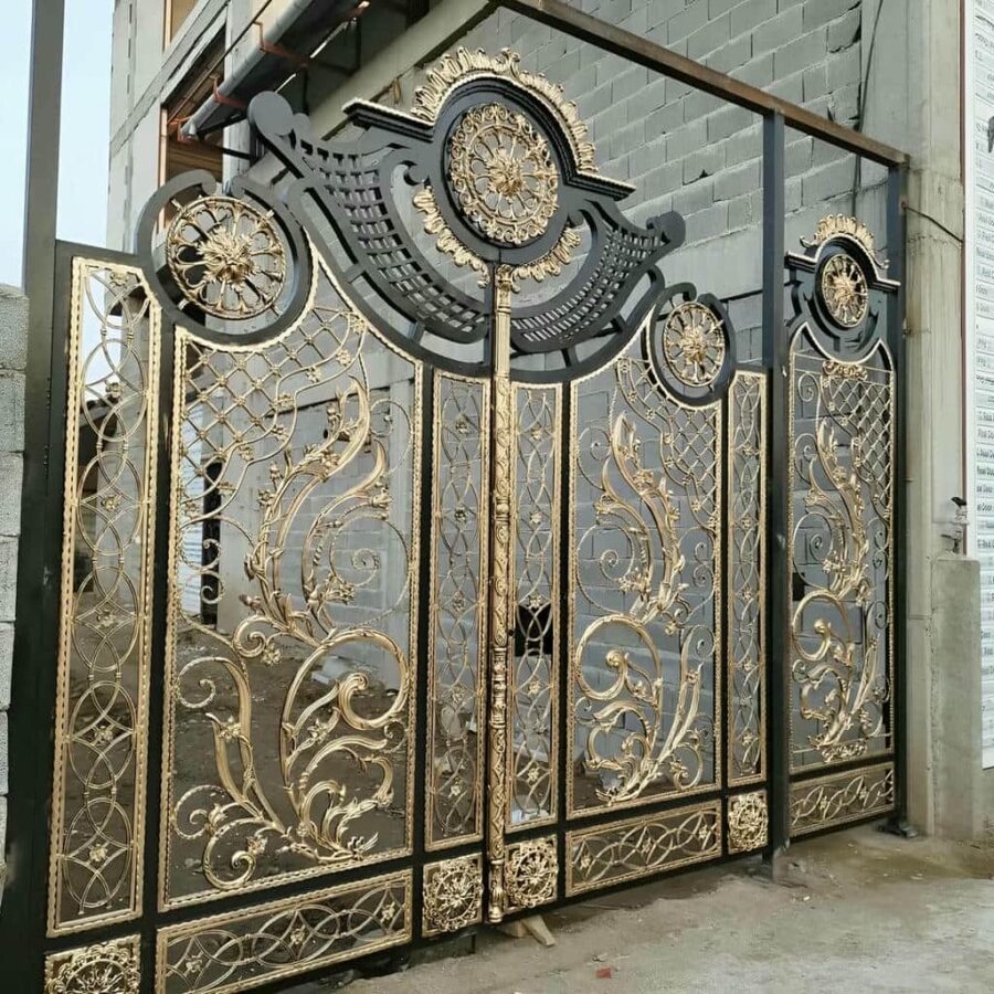 خرید درب آهنی ورودی ساختمان مدرن مقاوم