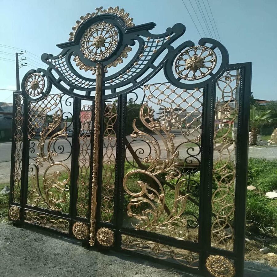 طراحی خرید درب فرفورژه فلزی هماهنگ نما