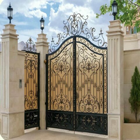 خرید درب ویلایی فرفورژه شیک مقاوم