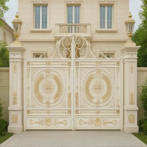 درب مدل ارکیده با طرح گل‌دار