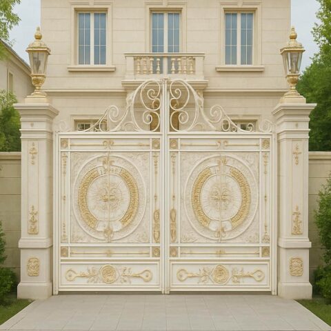 درب مدل ارکیده با طرح گل‌دار