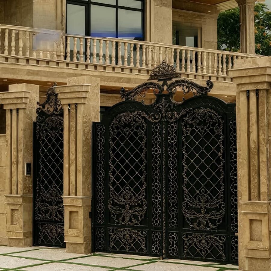 درب توسکا با رنگ پودری کوره‌ای