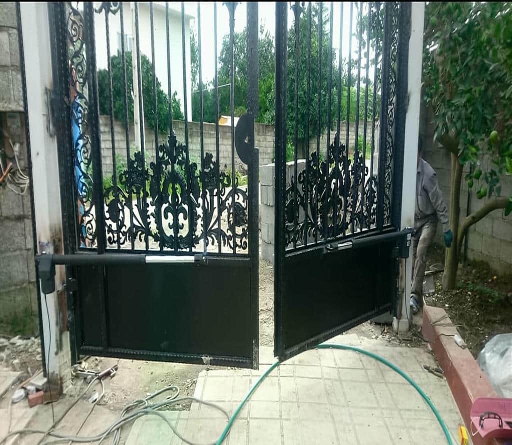 نصب جک درب پارکینگ رنگ کوره ای در اردبیل