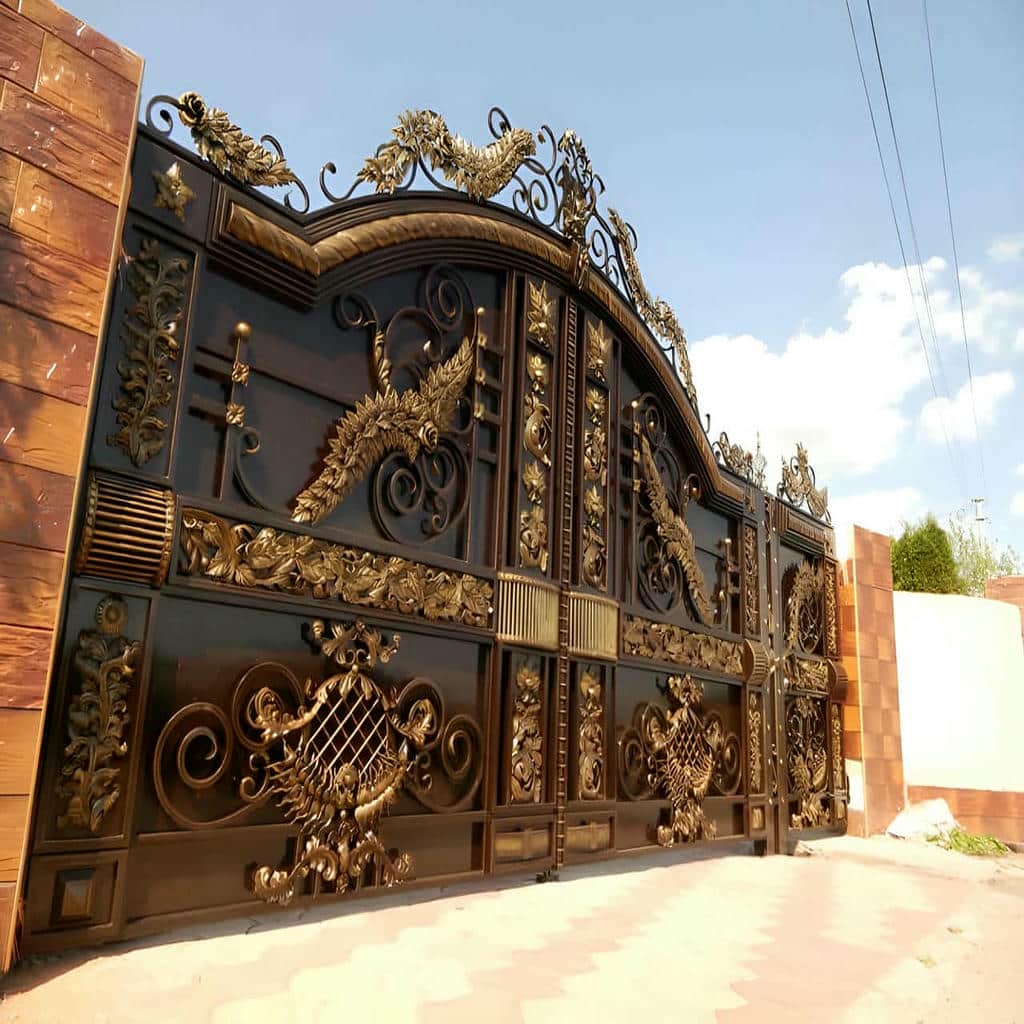 خرید درب حیاط ویلایی ابعاد سفارشی در اندیشه