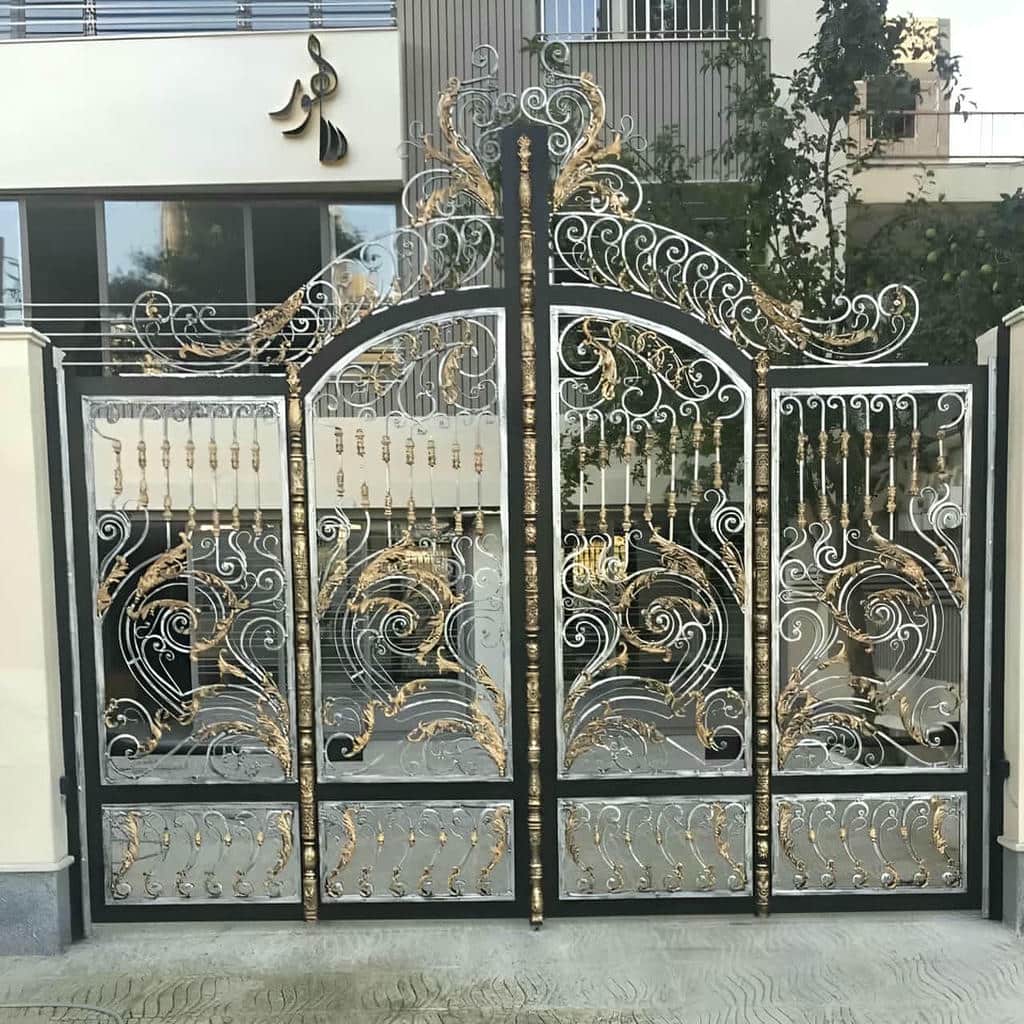 کارخانه درب حیاط ویلایی ورق فولادی در قم