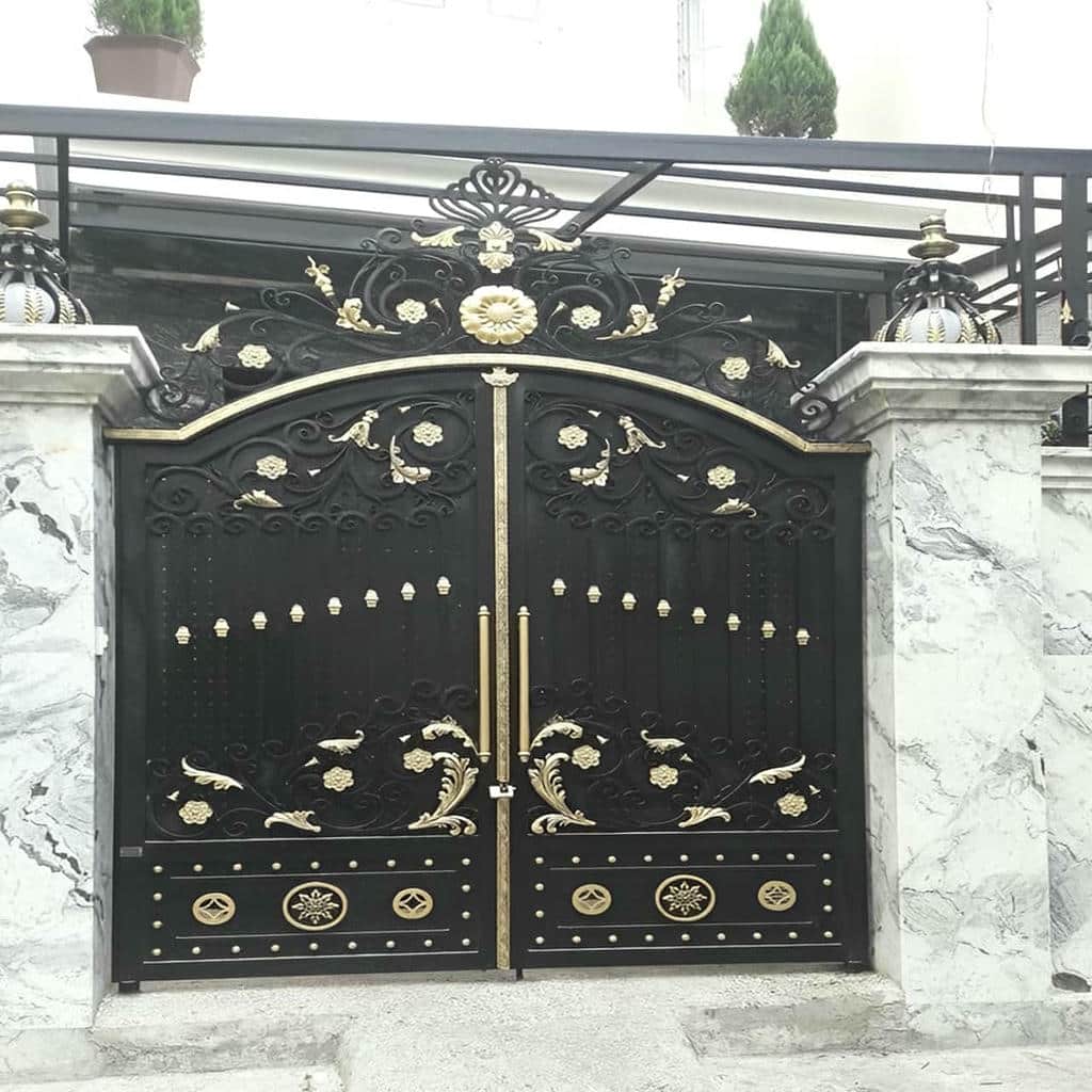 کارخانه درب حیاط ویلایی رنگ کوره ای در کردان