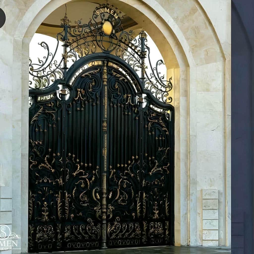 نصب درب حیاط ویلایی پروفیل سنگین در دماوند
