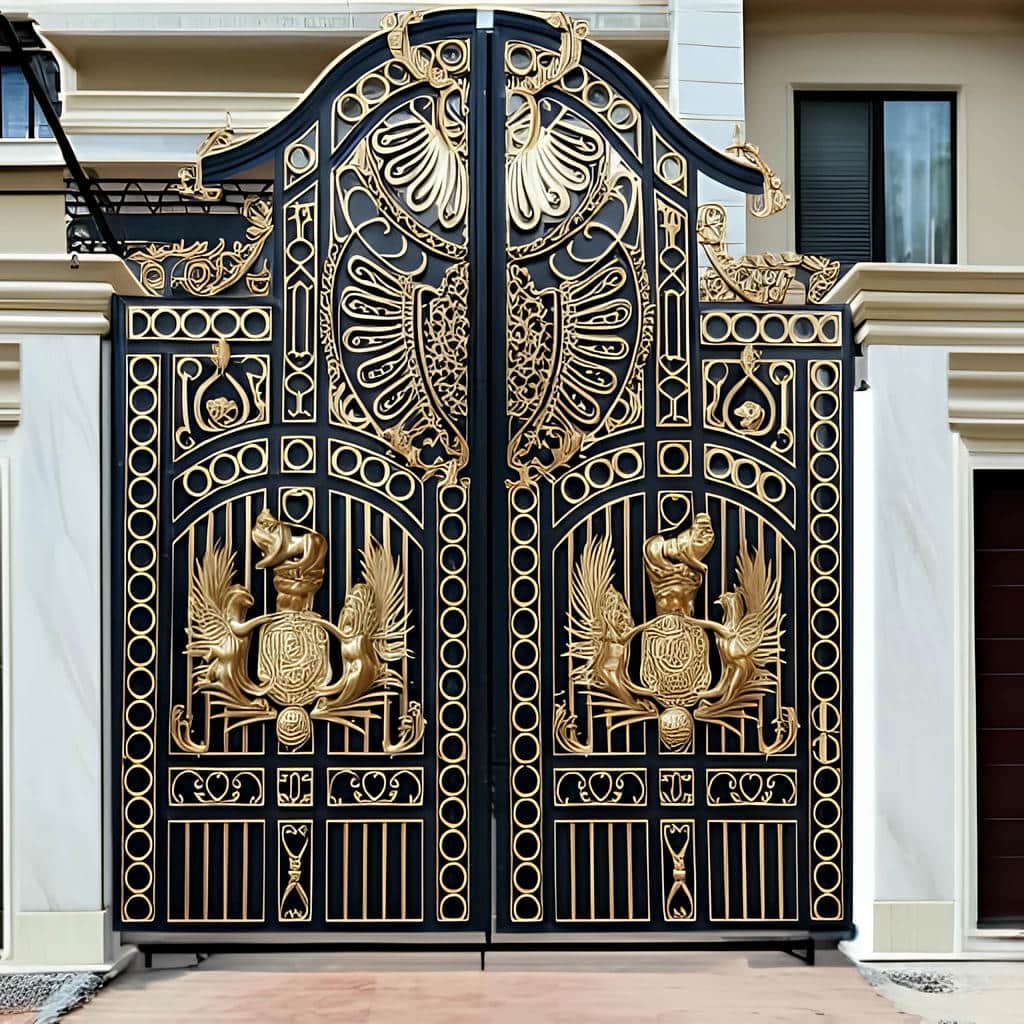 نصب درب حیاط ویلایی پروفیل سنگین در تهران