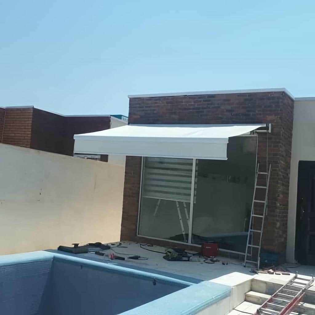 خرید سایبان برقی بازویی استاندارد در فردیس کرج