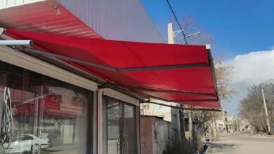 سایبان برقی در بندر بوشهر