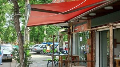 سایبان برقی در بندر لنگه