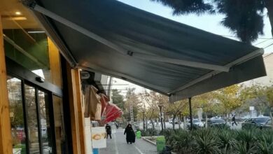 سایبان برقی بازویی در طالقان