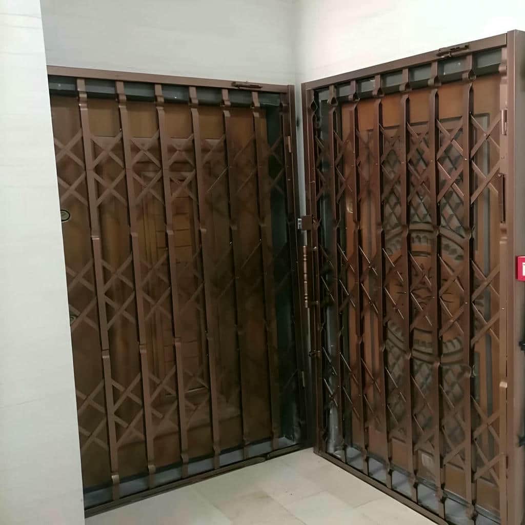 خرید درب آکاردئونی فلزی دوگل در خرم آباد
