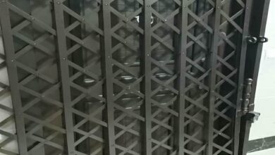 درب آکاردئونی فلزی در ایلام
