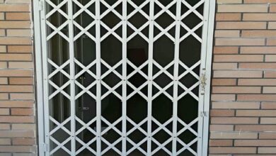 درب آکاردئونی فلزی در کیش