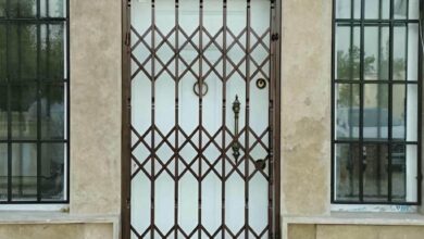 درب آکاردئونی فلزی در استان خوزستان