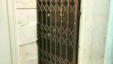 درب آکاردئونی فلزی در اهواز