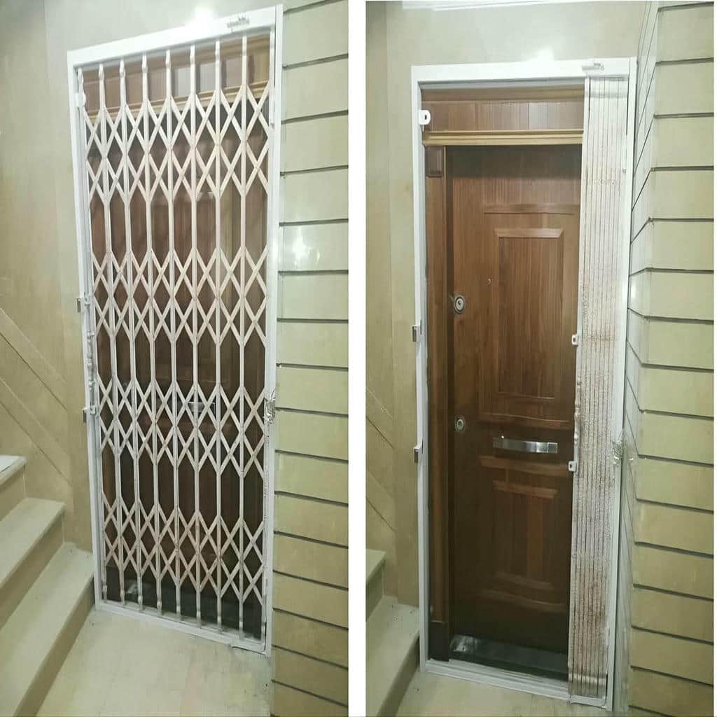 کارخانه درب آکاردئونی فلزی پروفیل سنگین در رشت