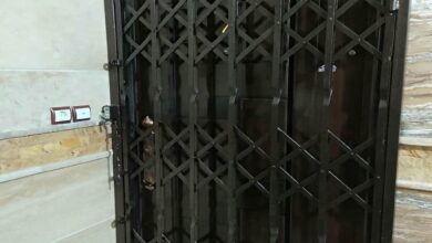 درب آکاردئونی فلزی در چابهار