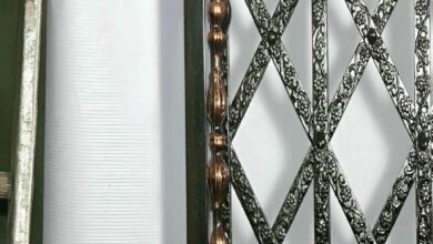 درب آکاردئونی فلزی در پردیس