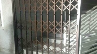 درب آکاردئونی فلزی در خرم آباد