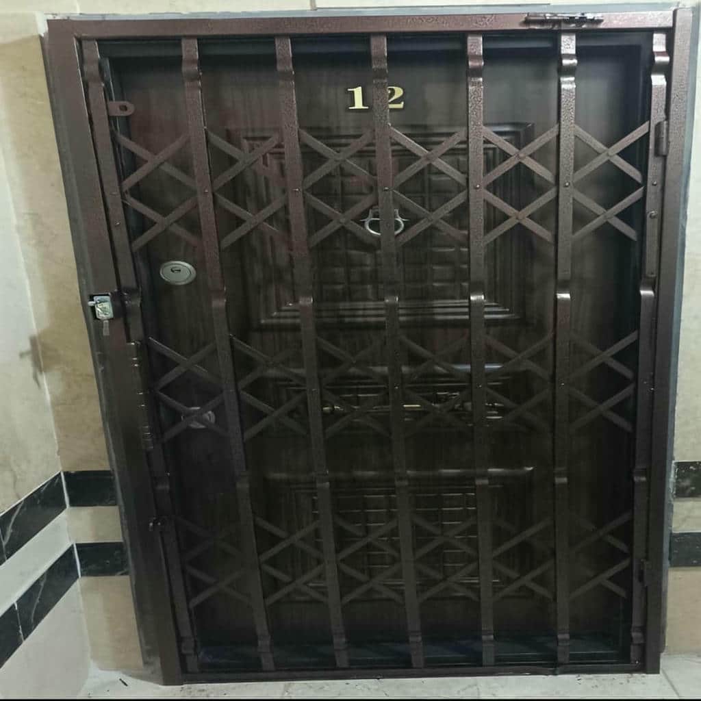 قیمت درب آکاردئونی فلزی سه گل در سبزوار